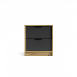 Тумба приліжкова Canyon CN2 450x490х354 мм дуб артізан/антрацит Тумба приліжкова Canyon CN2 450x490х354 мм дуб артізан/антрацит