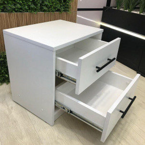 Тумба приліжкова Exclusive 450х350х450 мм Білий Тумба приліжкова Exclusive 450х350х450 мм Білий