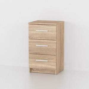 Тумба приліжкова на 3 шухляди Elvin 378x352x659 мм Дуб Сонома