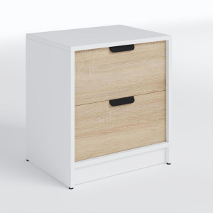 Тумба приліжкова FT-3 450х350х490 мм Білий/Дуб Сонома