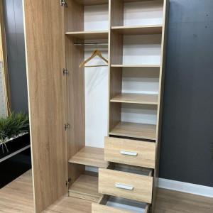 Шафа Milan 1ДВ3Ш 900х470х2000 Дуб сонома