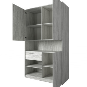 Шафа для книг та документів RS/1 фурнітура Blum 1242х500х2100 Дуб аппалачі/Венге магія Шафа для книг та документів RS/1 фурнітура Blum 1242х500х2100 Дуб аппалачі/Венге магія