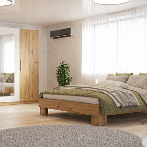 Шафа гардеробна Ersa 4 1500x600x2160 дуб сонома/білий