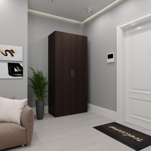 Шафа з полицею та штангою TS-09 1000х520х2180 Венге