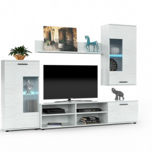 Меблева стінка Antigona 2288х380х1709 Сосна Андерсен LED