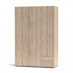 Seba SB3 Шафа гардеробна 3Д, 2Ш 1200x510x1770 дуб сонома Seba SB3 Шафа гардеробна 3Д, 2Ш 1200x510x1770 дуб сонома