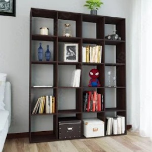 Полка для книг, стелаж для дому на 20 комірок M-3 1424x300x1781 Венге Темний