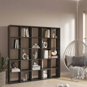 Полка для книг, стелаж для дому, на 25 комірок M-4 1776x290x1776 Антрацит Полка для книг, стелаж для дому, на 25 комірок M-4 1776x290x1776 Антрацит