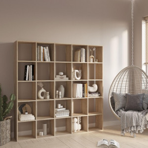 Полка для книг, стелаж для дому, на 25 комірок M-4 1776x290x1776 Дуб Сонома Полка для книг, стелаж для дому, на 25 комірок M-4 1776x290x1776 Дуб Сонома