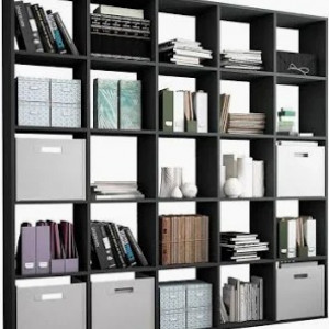 Полка для книг, стелаж для дому, на 25 комірок M-4 1776x290x1776 Венге Темний