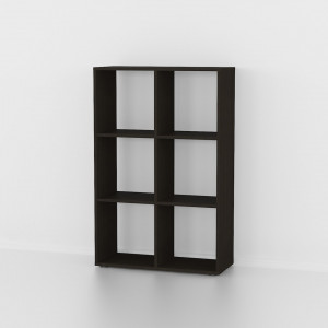 Полка для книг, стелаж для дому на 6 комірок M-58 720x290x1078 Антрацит Полка для книг, стелаж для дому на 6 комірок M-58 720x290x1078 Антрацит