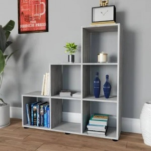 Полка для книг, стелаж для дому на 6 комірок M-39 1072x290x1080 Бетон Полка для книг, стелаж для дому на 6 комірок M-39 1072x290x1080 Бетон