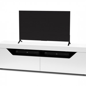 Тумба Twist TW160 під телевізор ДСП 1600x476x340 мм Білий/Чорний Тумба Twist TW160 під телевізор ДСП 1600x476x340 мм Білий/Чорний