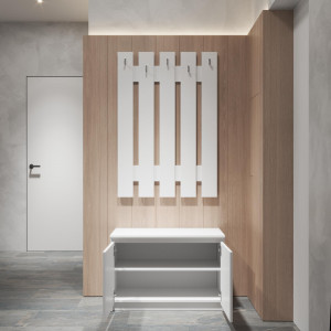 Передпокій, комплект у передпокій №3 R20+D5 802x400x1950 Білий Передпокій, комплект у передпокій №3 R20+D5 802x400x1950 Білий