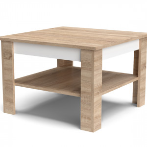 Столик журнальний Note NT1 670x670x460 дуб сонома/білий платиновий