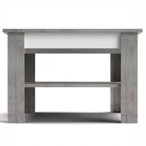 Столик журнальний Note NT1 670x670x460 вудкон/білий