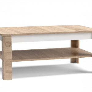 Столик журнальний Note NT2 1075x670x460 дуб сонома/білий платиновий