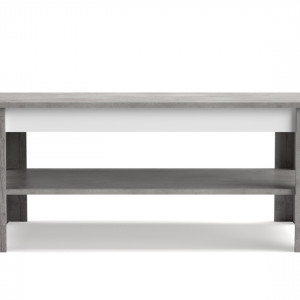 Столик журнальний Note NT2 1075x670x460 вудкон/білий