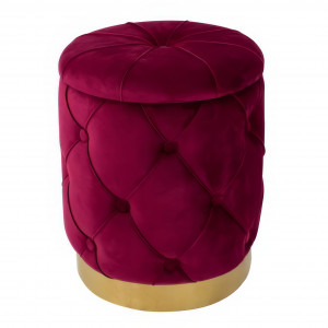 Пуф "Gusar"335х335×380 мм Велюр Бордо Пуф "Gusar"335х335×380 мм Велюр Бордо