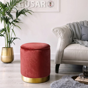 Пуф "Gusar" 315х315х380 мм Велюр Марсала Пуф "Gusar" 315х315х380 мм Велюр Марсала