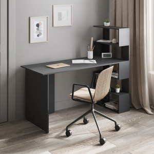 Стіл письмовий FST-15 1416х600х1226 мм Антрацит