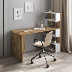 Стіл письмовий FST-15 1416х600х1226 мм Дуб Аппалачі/Білий