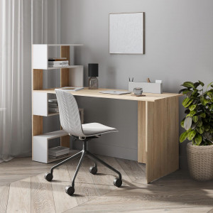 Стіл письмовий FST-24 1416х600х1226 мм Дуб Сонома/Білий