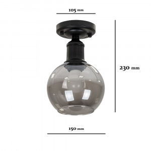 Точковий світильник 91609X-1 BK+BK