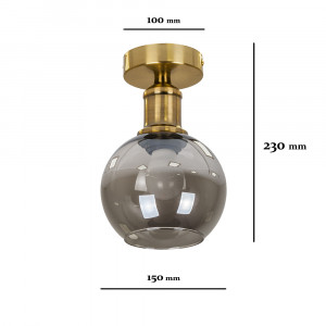 Точковий світильник 91609X-1 BRZ+BK