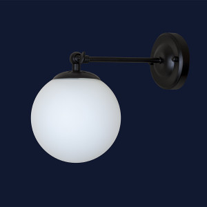 Бра 756WPR150F-1 BK+WH