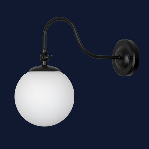 Бра 756WPR150F3-1 BK+WH