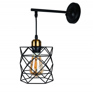 Бра 756WPR105F2-1 BK+BRONZE