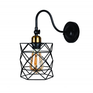 Бра 756WPR105F3-1 BK+BRONZE