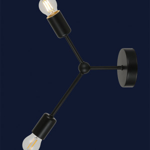 Настінно-стельовий світильник 761LW171-2 BK