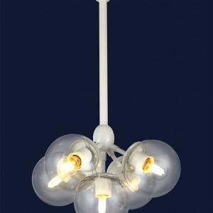 Люстра 756PL385-5 WH+CL Люстра 756PL385-5 WH+CL
