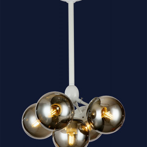 Люстра 756PL385-5 WH+BK Люстра 756PL385-5 WH+BK