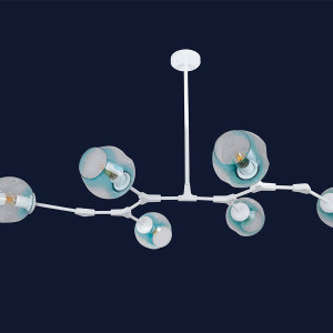 Люстра 752L7731-6 WH+BL