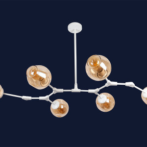 Люстра 752L7731-6 WH+BR