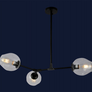 Люстра 752L7731-3 BK+CL