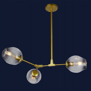 Люстра 752L7731-3 GD+BK