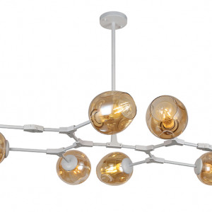 Люстра 752L7731-8 WH+BR