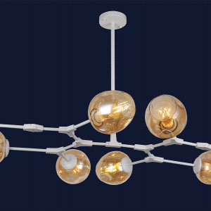 Люстра 752L7731-8 WH+BR