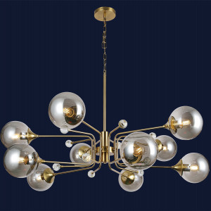 Люстра 752L7735-10 BRZ+BK