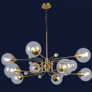 Люстра 752L7735-10 BRZ+CL