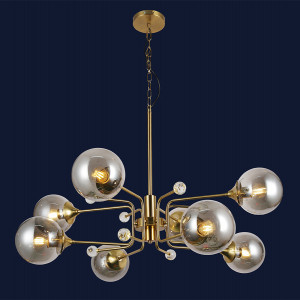 Люстра 752L7735-8 BRZ+BK