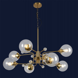 Люстра 752L7735-8 BRZ+CL