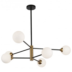 Люстра 752L7910-6 BK+WH