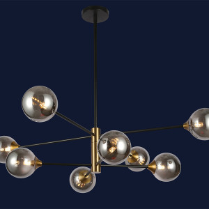 Люстра 752L7910-8 BK+BK