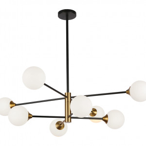 Люстра 752L7910-8 BK+WH