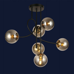 Люстра 752L7914-6 BK+BK